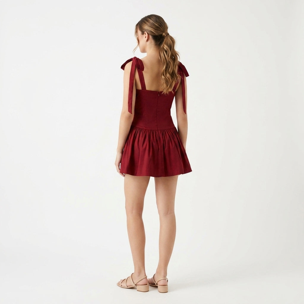 VESTIDO FRESA